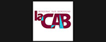 Logo La CAB Bordeaux Sud Aquitaine Logo de la CAB (Bordeaux) en bordeaux et turquoise sur fond blanc. Texte : Bordeaux Sud Aquitaine, La CAB.